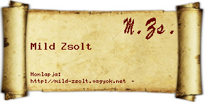 Mild Zsolt névjegykártya